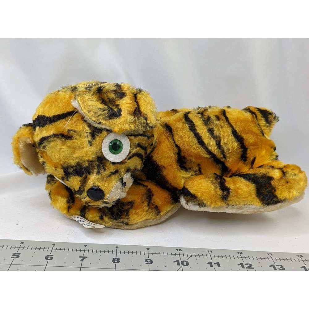 Leading Toy‎ Tiger Plush 10 Inch Green Eyes Stuffed Animal Toy